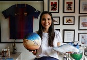 نمایشگاه جدید نقاش کفش‌های مسی در جام جهانی 2022 + عکس
