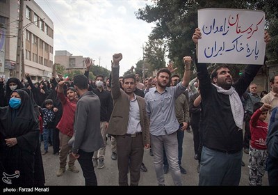 راهپیمایی سراسری در محکومیت حمله تروریستی در حرم احمد بن موسی شاهچراغ(ع) - کرمانشاه