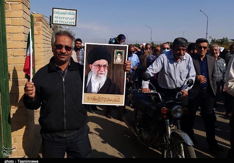 راهپیمایی سمنانی‌ها در حمایت از عملیات وعده صادق+فیلم