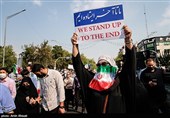 راهپیمایی مردم تهران در محکومیت جنایت تروریستی حرم شاهچراغ