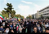 راهپیمایی مردم تهران در محکومیت جنایت تروریستی حرم شاهچراغ