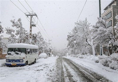 بارش برف و باران در جاده‌های ۱۵ استان 