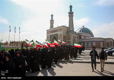 تجمع دانشجویان دانشگاه فردوسی مشهد در محکومیت حادثه تروریستی شیراز