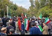 تجمع دانشجویان و اساتید دانشگاه تبریز در اعتراض به اغتشاش/ اتمام ‌حجت رئیس دانشگاه ‌با آشو‌بگران + فیلم