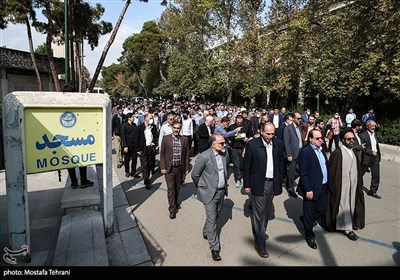عزاداری دانشجویان تهران در پی حادثه تروریستی حرم شاهچراغ (ع)