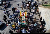 تشییع پیکر شهید گمنام در اهواز