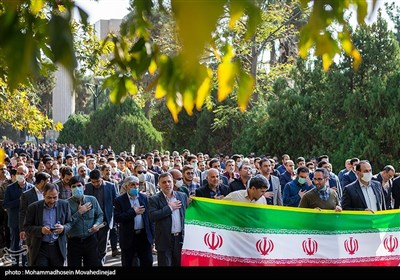 تجمع جامعه پزشکی در دانشگاه تهران