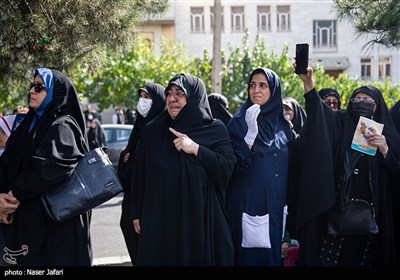 تشییع پیکر طلبه شهید آرمان علی‌وردی