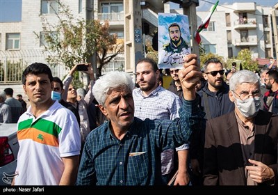 تشییع پیکر طلبه شهید آرمان علی‌وردی