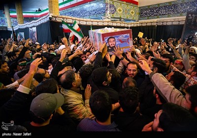تشییع پیکر طلبه شهید آرمان علی‌وردی