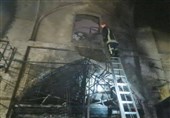 آتش سوزی بازار وکیل با حضور نیروهای آتش نشانی شیراز مهار شد