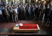 تشییع پیکر آیت‌الله حسین مفید رئیس اسبق دیوان عالی کشور