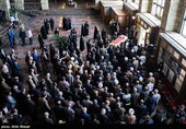 تشییع پیکر آیت‌الله حسین مفید رئیس اسبق دیوان عالی کشور