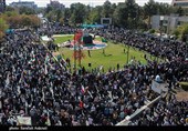 شکوه حضور کرمانی‌ها در راهپیمایی یوم‌الله 13 آبان/ طنین &quot;مرگ بر آمریکا&quot; در پایتخت مقاومت اسلامی + فیلم و تصاویر