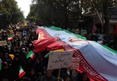 حماسه گلستانی‌ها در راهپیمایی 13 آبان‌/ حضور پرشور دهه هشتادی‌ها در روز استکبارستیزی+تصاویر