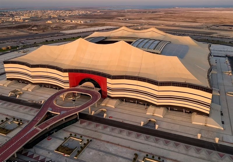 نمایی از ورزشگاه افتتاحیه جام جهانی قطر + عکس