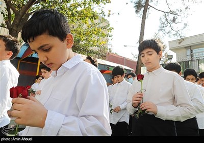 تقدیر دانش آموزان مدرسه میعاد نور از فراجا