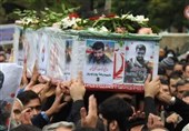 تشییع پیکر شهید ‌حمید پورنوروز‌ در لاهیجان/ شهید امنیت به همرزمان شهیدش در جبهه مقاومت پیوست