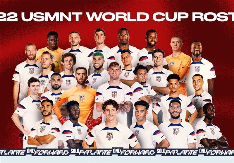رونمایی از فهرست 26 نفره بازیکنان آمریکا در جام جهانی 2022