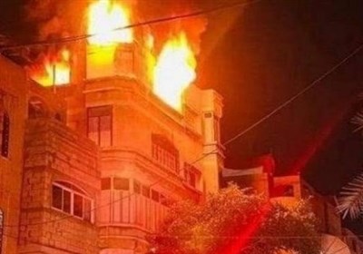 جان باختن 21 فلسطینی بر اثر آتش‌سوزی در غزه/ اعلام عزای عمومی در سراسر فلسطین