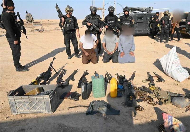 عراق| به دام افتادن پنج تروریست داعشی در صحرای الانبار