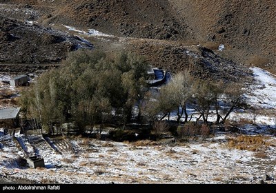 بارش برف در ارتفاعات تاریکدره - همدان