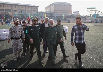 حضور سردار علی فدوی جانشین فرمانده سپاه پاسداران در پنجمین رزمایش جهادی قرارگاه شهیداسداللهی