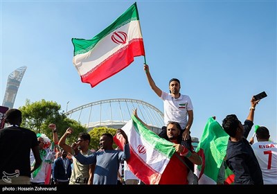 حاشیه دیدار تیم‌های فوتبال ایران و انگلیس- جام جهانی 2022