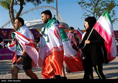 على هامش مباراة منتخبي إيران وإنجلترا - كأس العالم 2022