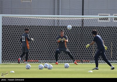 تمارين المنتخب الإيراني لكرة القدم في قطر