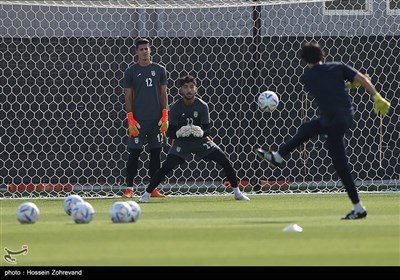تمارين المنتخب الإيراني لكرة القدم في قطر