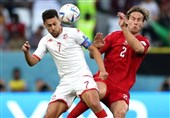 جام جهانی قطر| تساوی دانمارک و تونس در نیمه اول