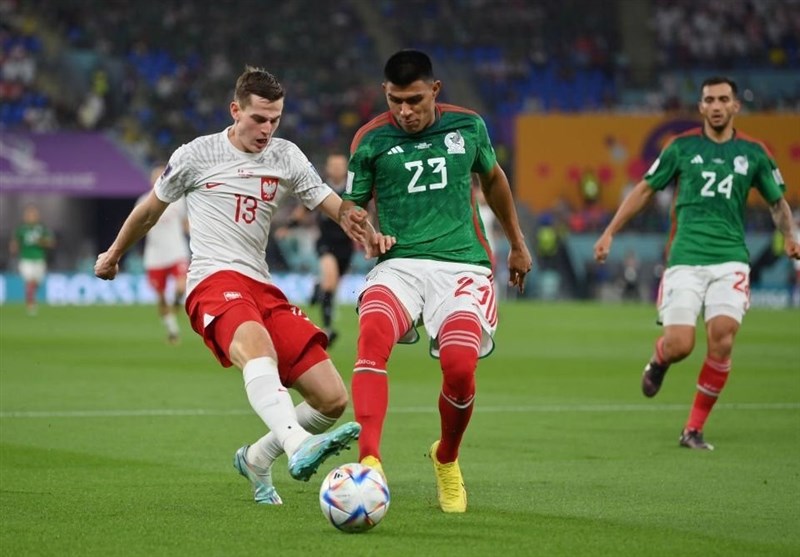 جام جهانی قطر| تساوی مکزیک و لهستان در نیمه اول