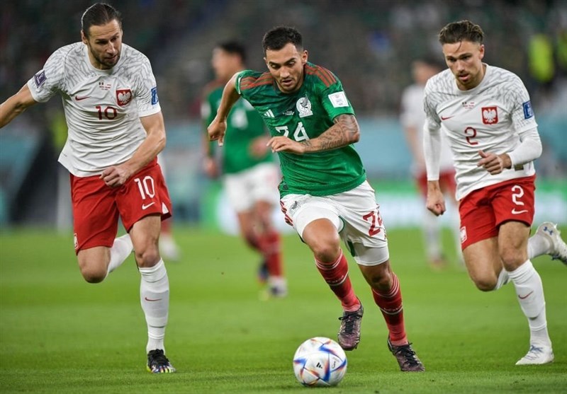 جام جهانی قطر| تساوی مکزیک و لهستان در قاب تصاویر