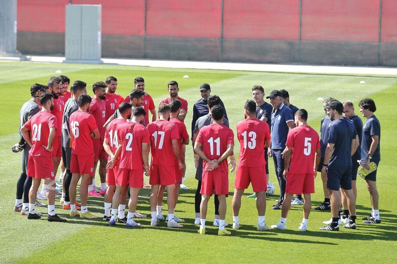جام جهانی قطر - درخواست کی‌روش از ملی‌پوشان و حضور تاج و نبی در تمرین تیم ملی+ تصاویر