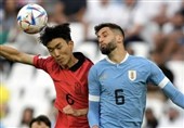 جام جهانی قطر| تساوی اروگوئه و کره جنوبی در نیمه اول