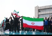 جشن پیروزی تیم ملی درخیابان های تهران 