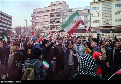 İran halkının dünya kupası zaferi sevinci