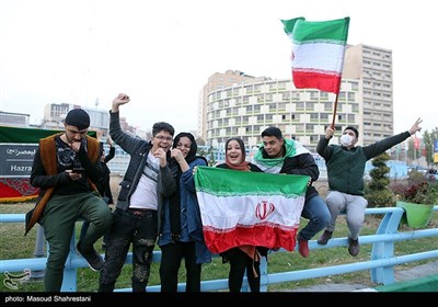 جشن پیروزی تیم ملی درخیابان های تهران