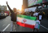 جشن پیروزی تیم ملی درخیابان های تهران