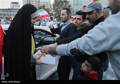 جشن پیروزی تیم ملی درخیابان های تهران