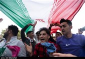 شادی مردم در پی برد ایران مقابل ولز - خرم آباد