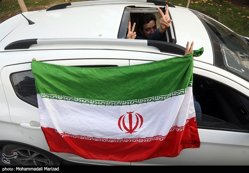 شادی مردم در پی برد ایران مقابل ولز - قم