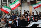 شادی مردم کرمان پس از برد ‌تیم ملی فوتبال