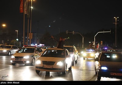 ویدئو مپینگ و نور افشانی برج آزادی به مناسبت پیروزی تیم ملی در مقابل تیم ولز 