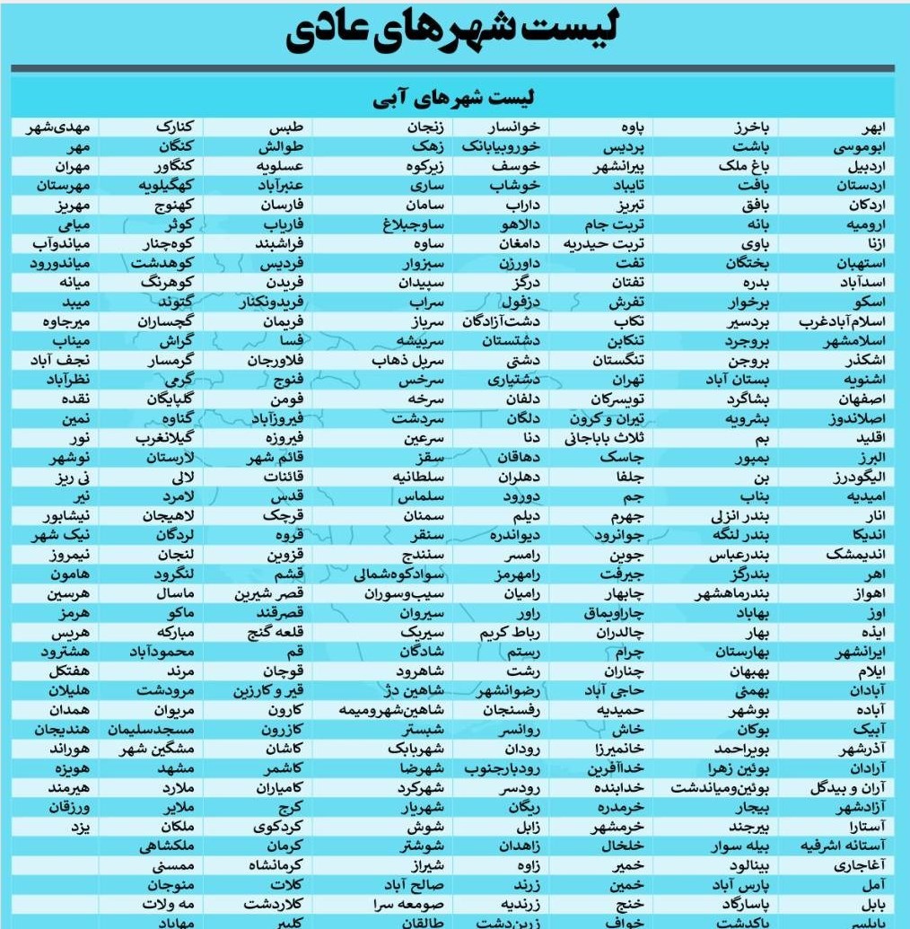 3 شهر در وضعیت نارنجی کرونایی / افزایش تعداد شهرهای آبی 3