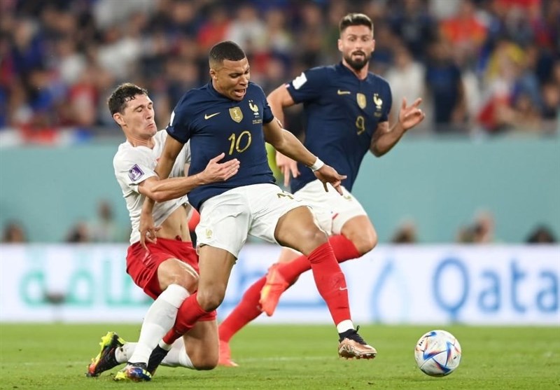 جام جهانی قطر| پایان نیمه نخست بازی فرانسه – دانمارک با تساوی