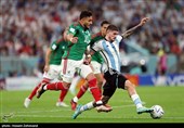 دیدار تیم های فوتبال آرژانتین و مکزیک - جام جهانی 2022 قطر