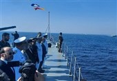 President Observes Naval Parade South of Iran