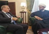 عراق| دیدار دبیرکل جنبش نجباء با نماینده ویژه پوتین در مسکو